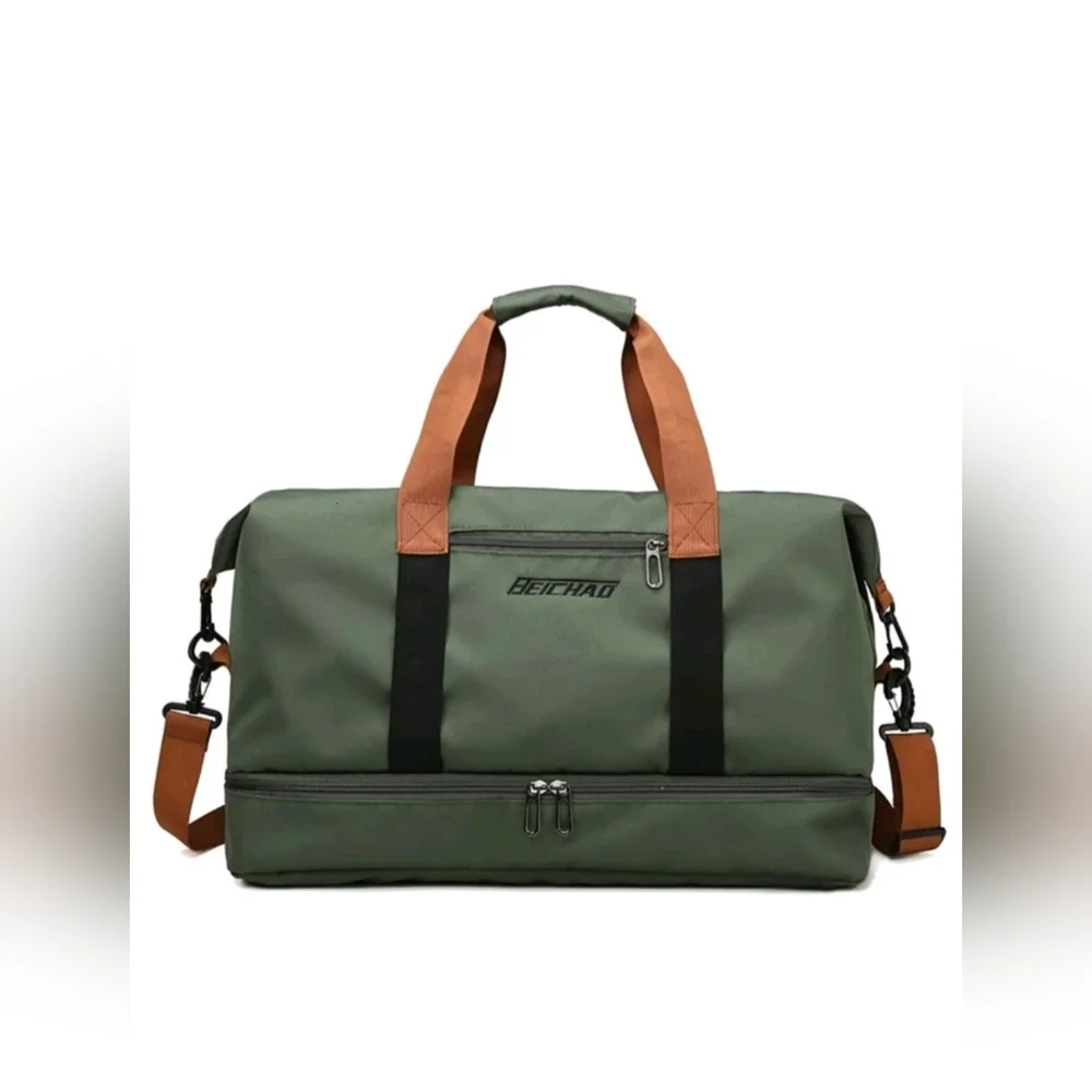 NEW Green Duffle Bag